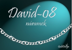 David 08  náramek stříbřený